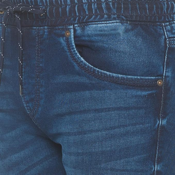 SPYKAR Men's Comfort Stretch Denim Joggers