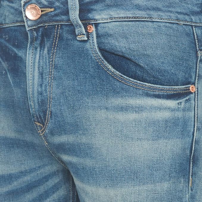 SPYKAR Classic Slim Fit Distressed Jeans