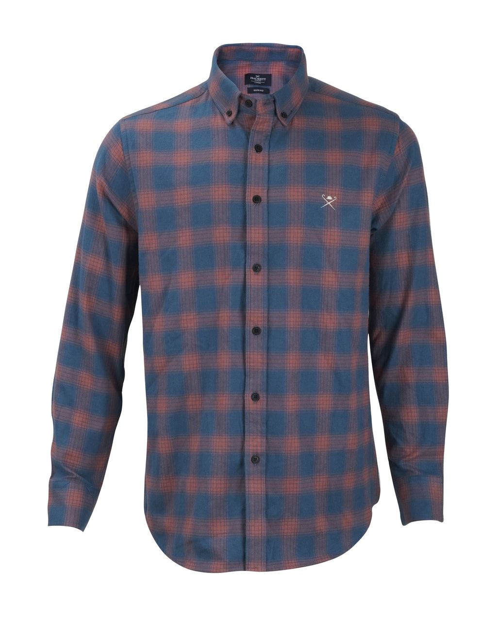 HACKETT LONDON Dusk Ember Slim Fit Long Sleeve Button-Down Oxford Shirt