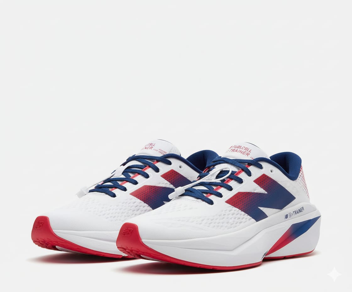 New Balance FuelCell Trainer - White/Red/Navy