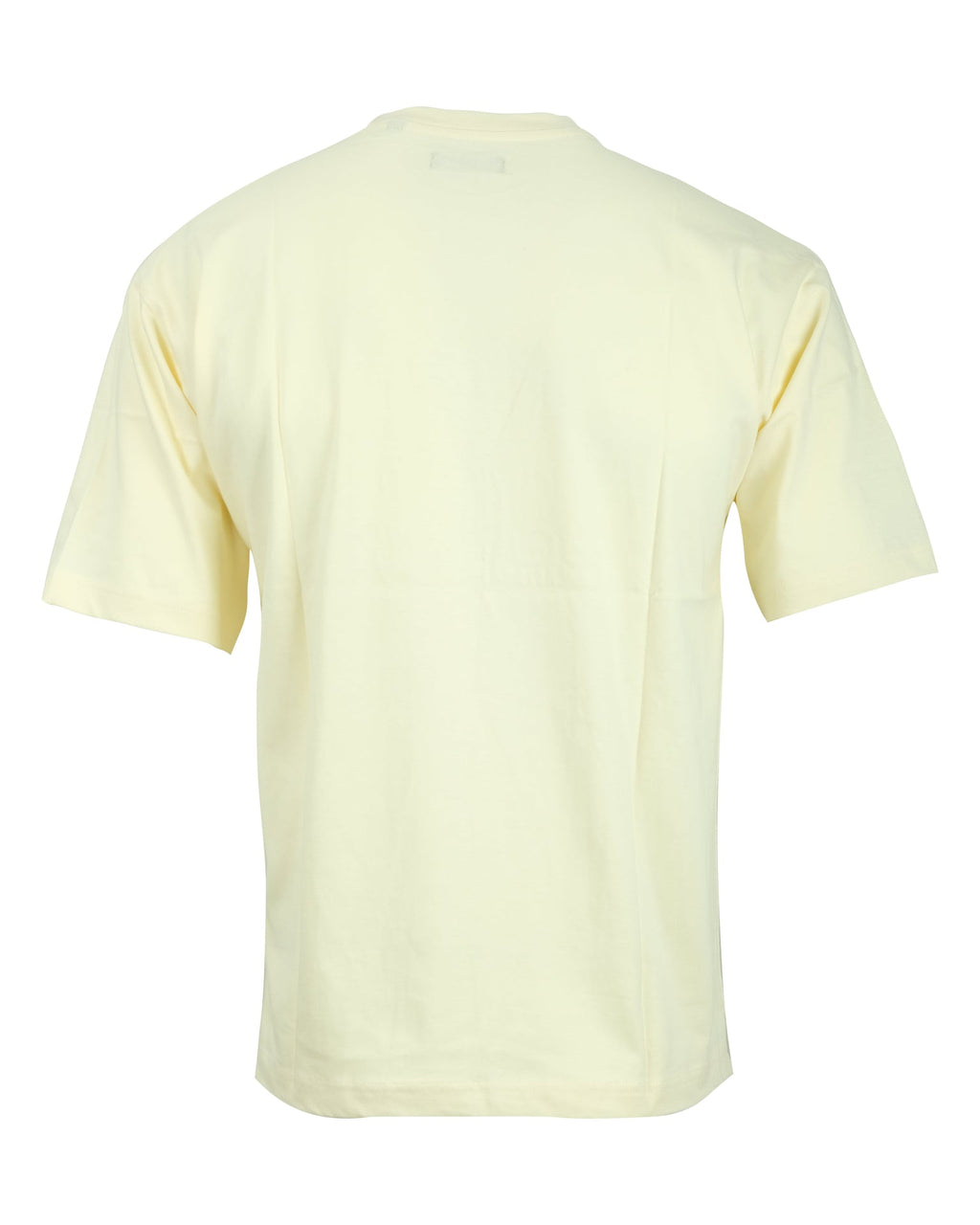 BALENCIAGA Creamy Vanilla Oversized Double BB Logo Crewneck Tee