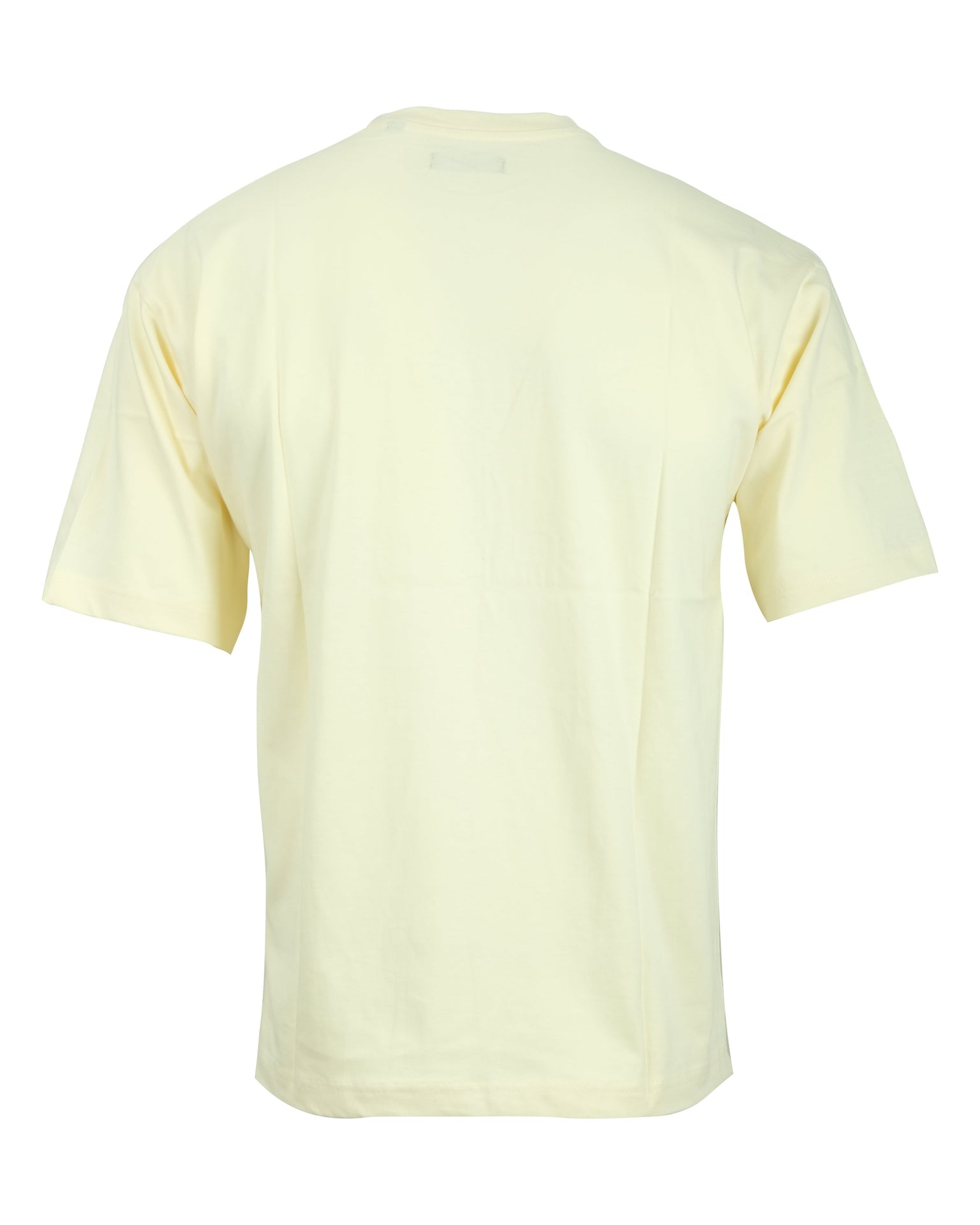 BALENCIAGA Creamy Vanilla Oversized Double BB Logo Crewneck Tee