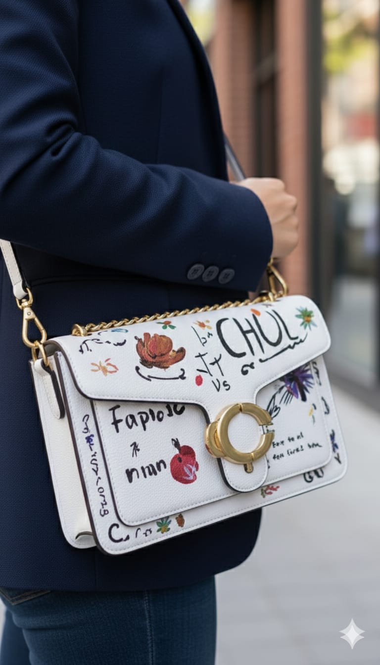 Coach Luck Graphic Print Crossbody Bag (IMPORTED)