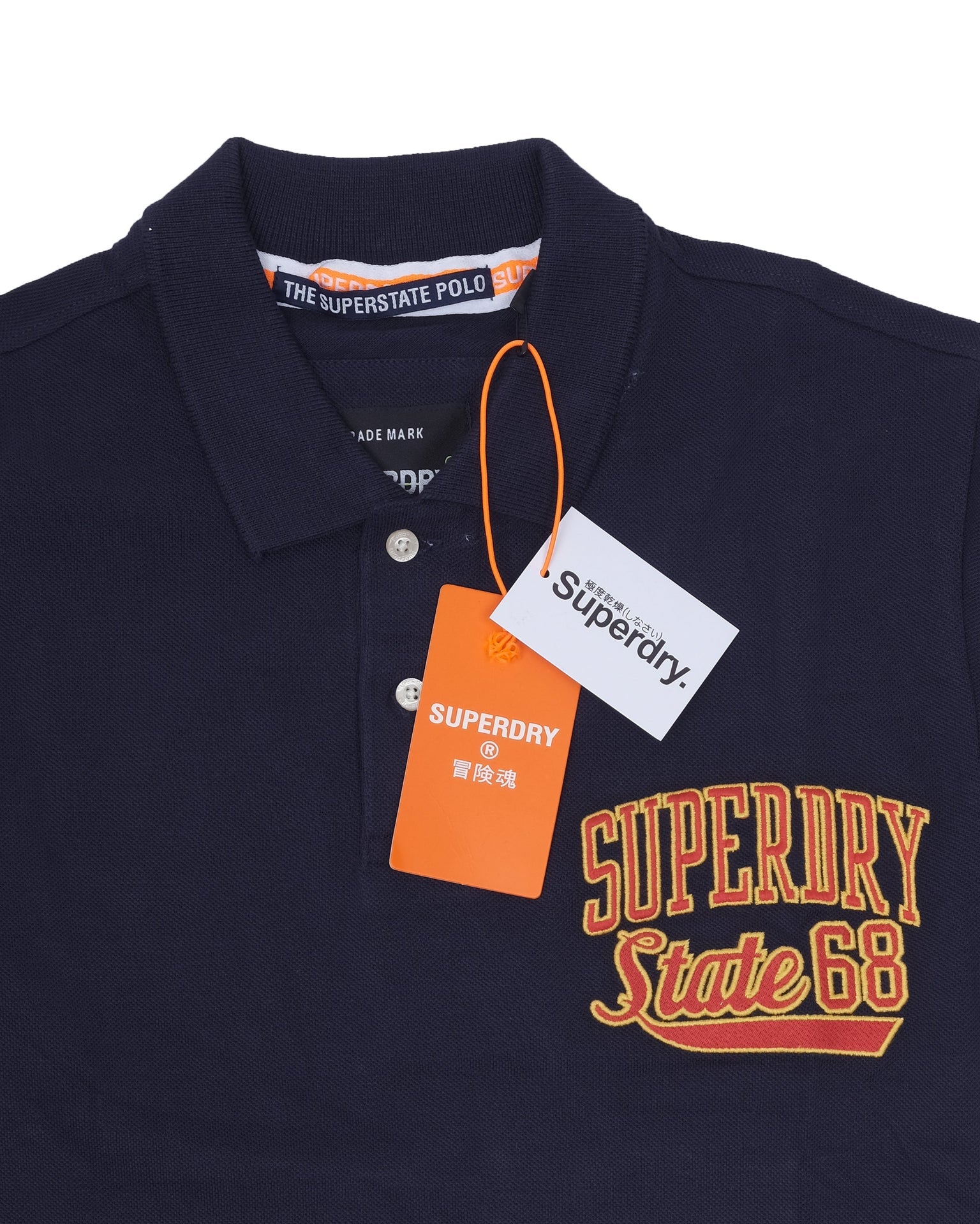 SUPERDRY Midnight Ink Slim Fit Short Sleeve Polo Shirt