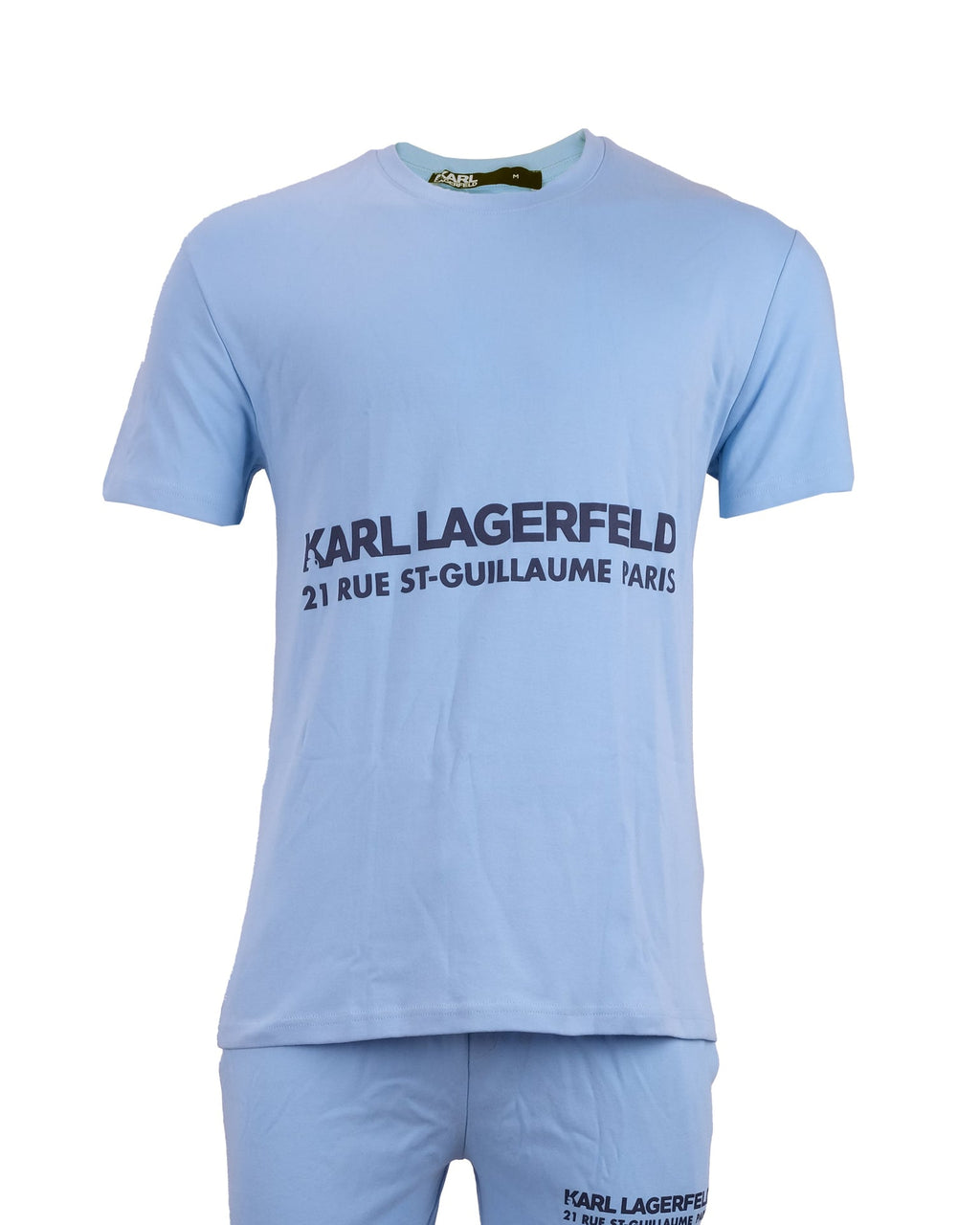 KARL LAGERFELD Tranquil Azure Classic Fit Logo Lounge Set