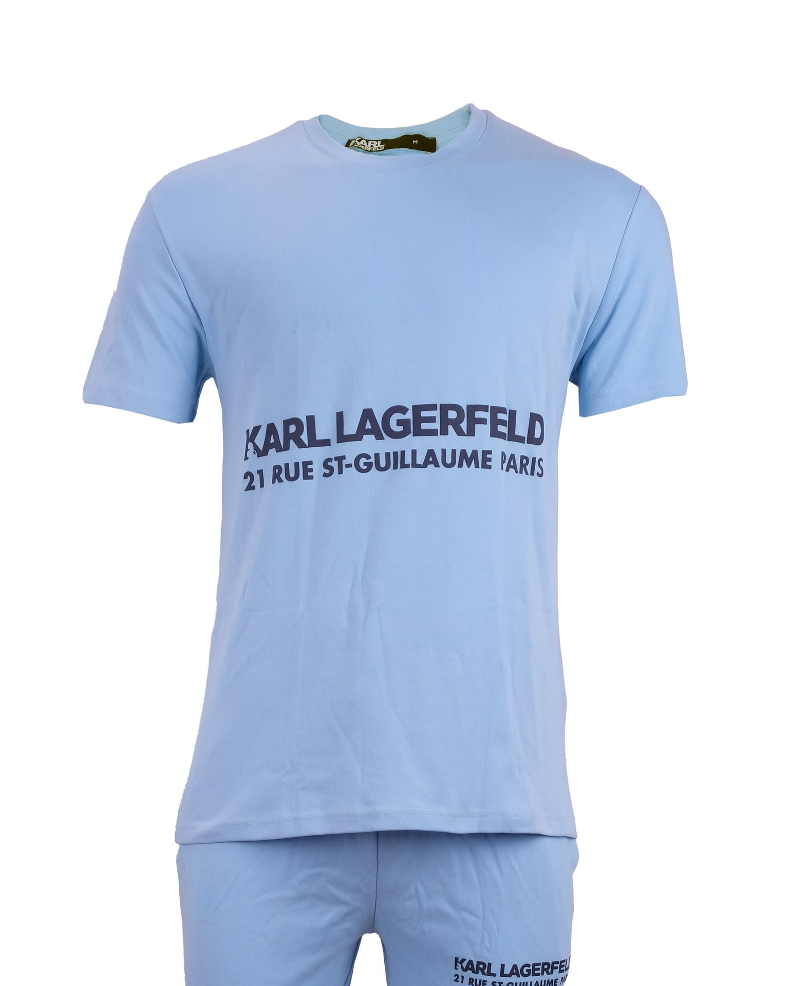 KARL LAGERFELD Tranquil Azure Classic Fit Logo Lounge Set