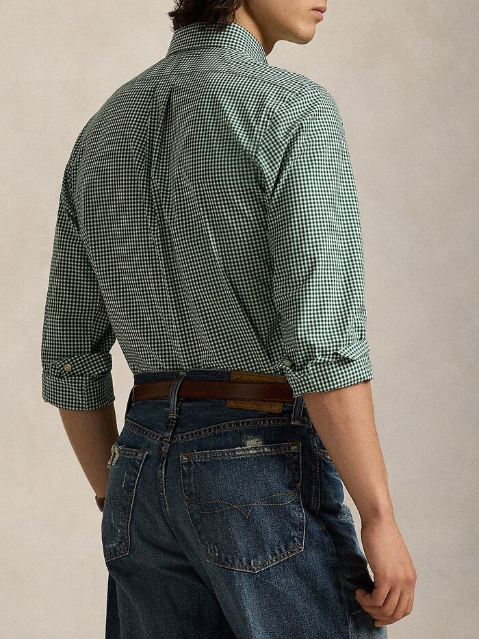 Polo Ralph Lauren Classic Fit Gingham Shirt in Enchanted Forest Green