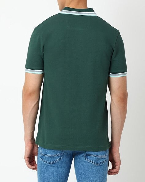 BOSS Emerald Isle Slim Fit Contrast Trim Polo Shirt