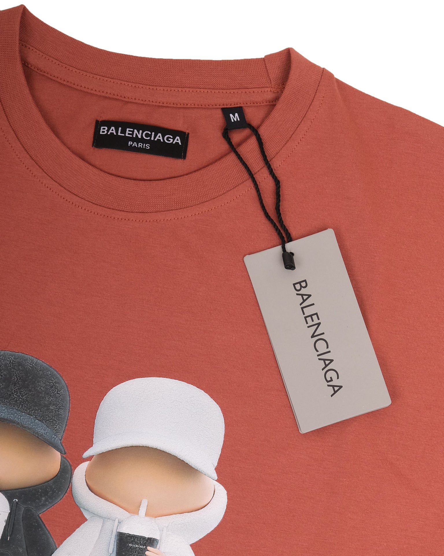 BALENCIAGA Terra Cotta Graphic Short Sleeve Tee