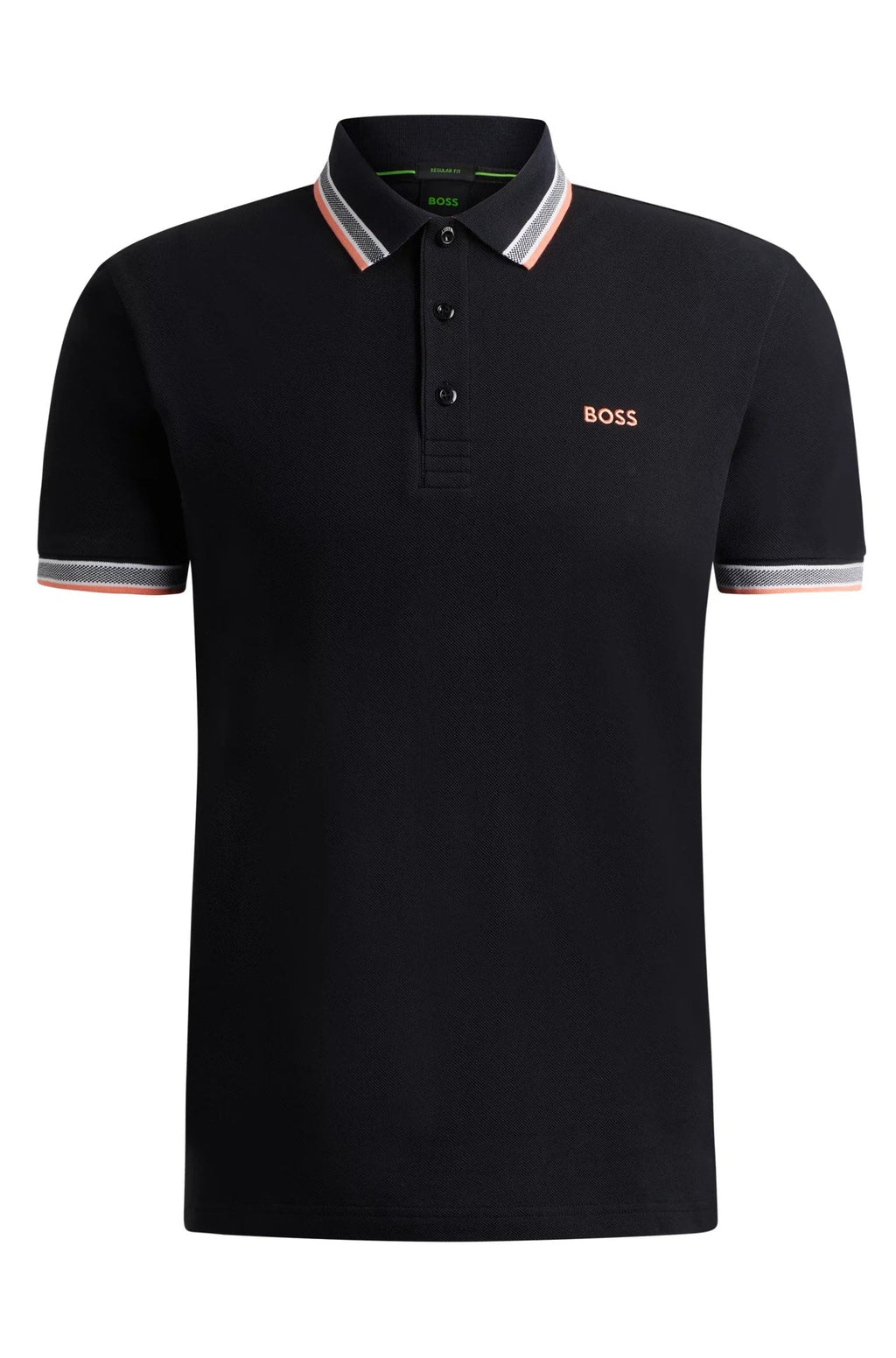BOSS Midnight Noir Slim Fit Contrast Trim Polo Shirt