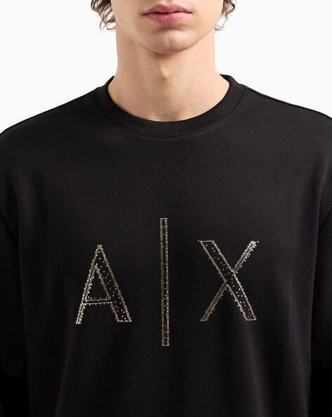 A|X Ember Garnet Luxe Embellished Sweatshirt
