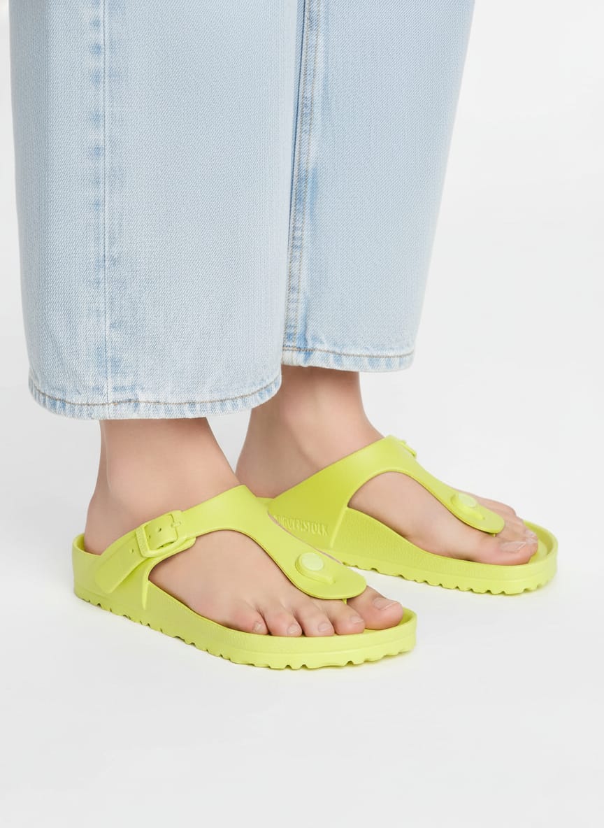 BIRKENSTOCK Neon Citrus Luxe Comfort Slide Sandals