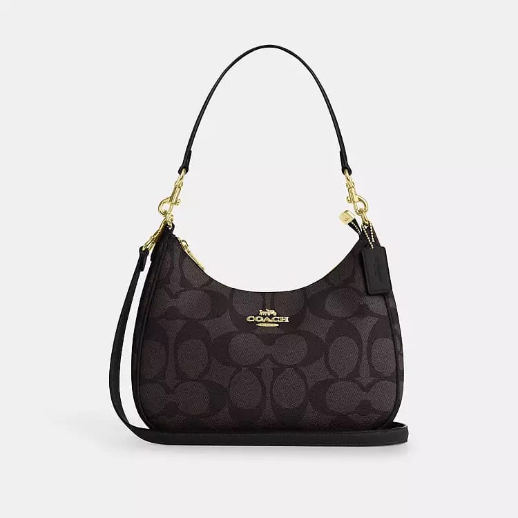Coach Signature Hobo Bag in Black