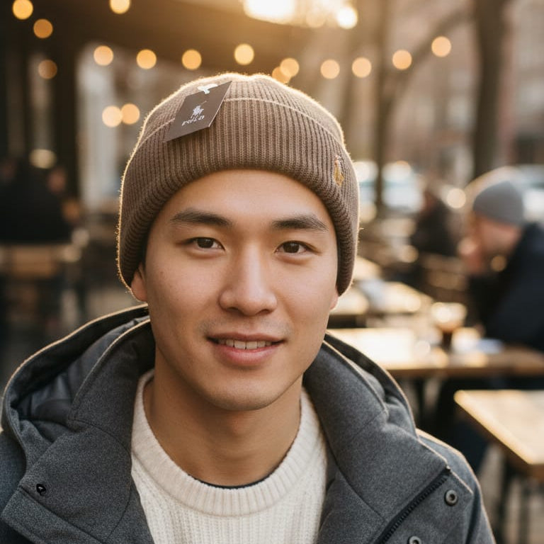 Polo Ralph Lauren Classic Knit Beanie with Embroidered Logo