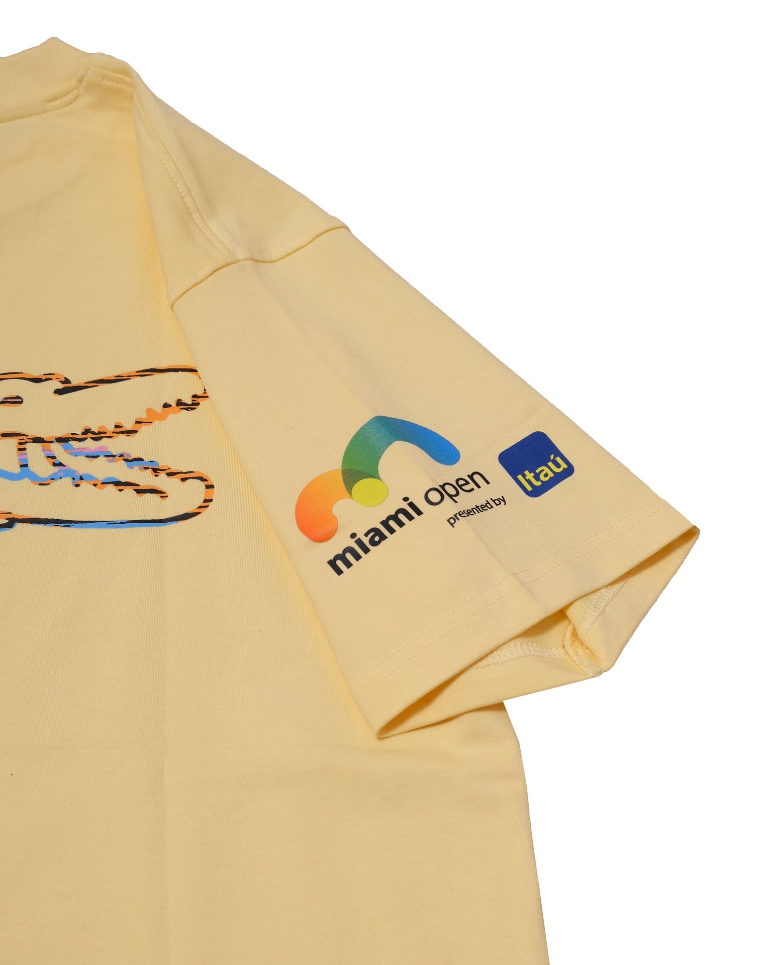 LACOSTE Sunlit Lemon Classic Fit Short Sleeve Graphic Tee