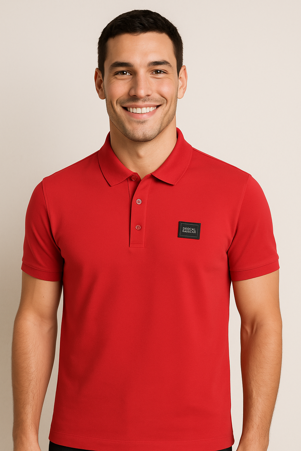 DOLCE&GABBANA Scarlet Ember Classic Fit Cotton Polo Shirt