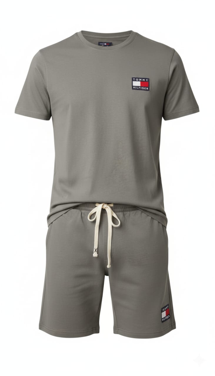 TOMMY HILFIGER Whispering Fern Easy Fit Short Sleeve Lounge Set