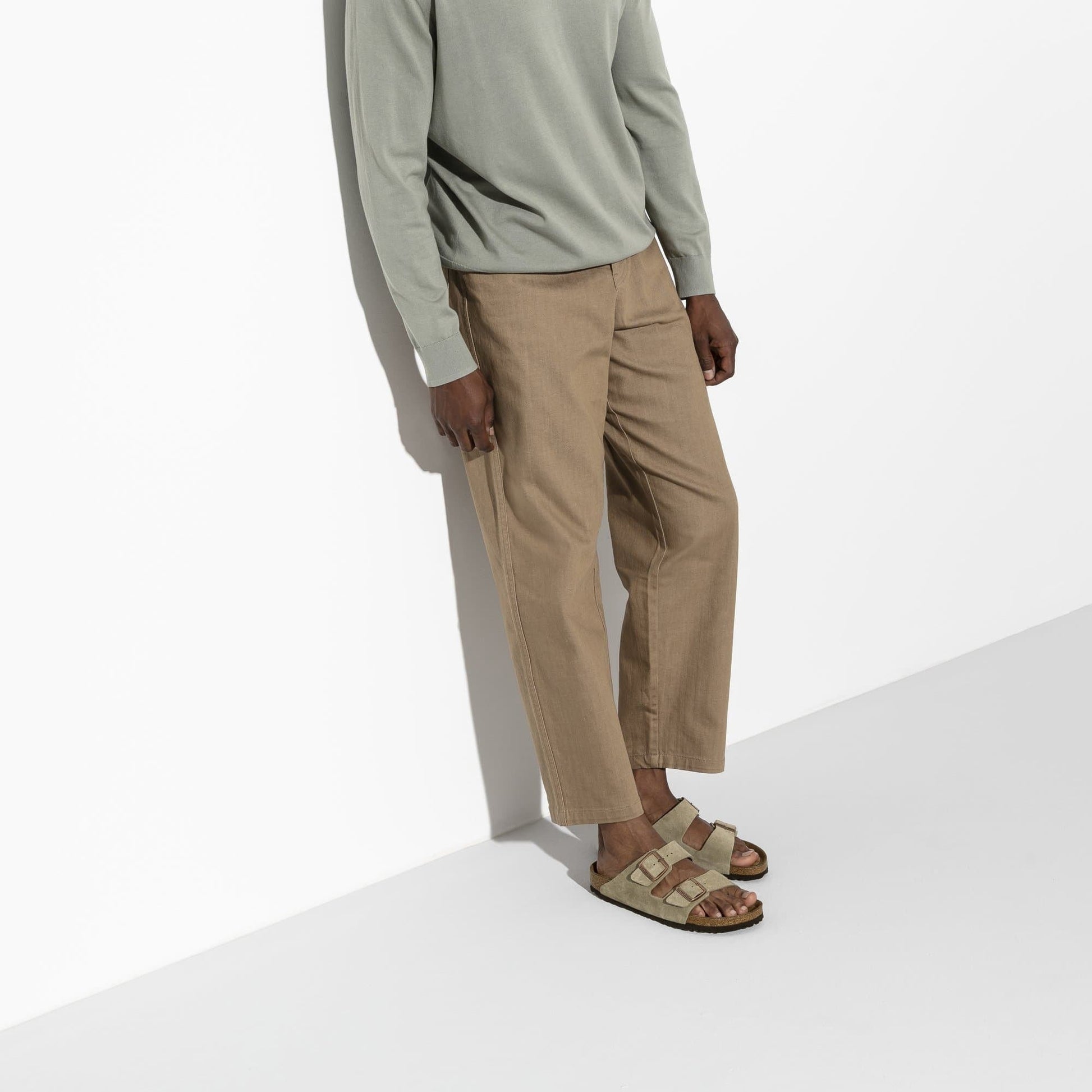 Birkenstock Suede Sandals in Sage Green Serenity