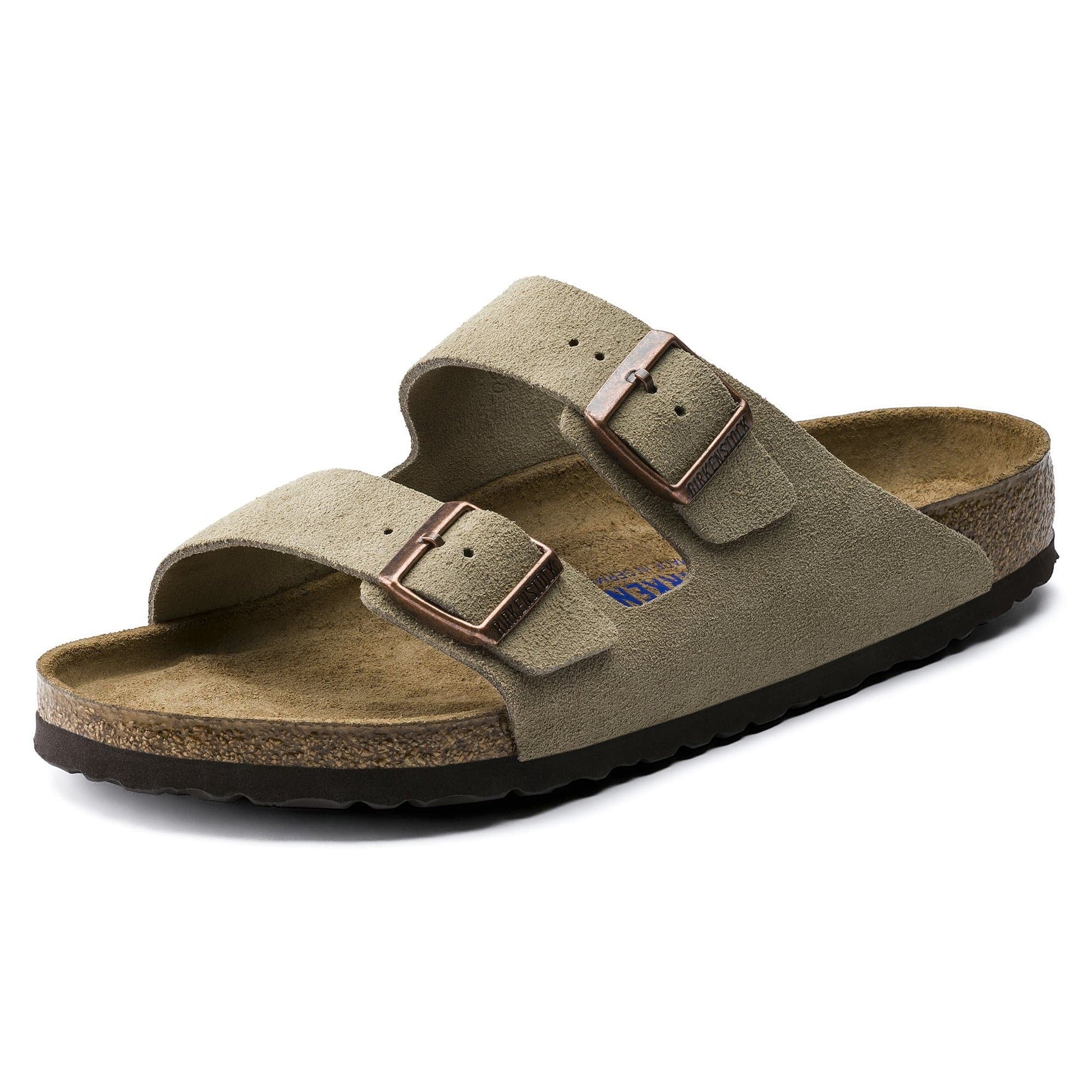 Birkenstock Suede Sandals in Sage Green Serenity