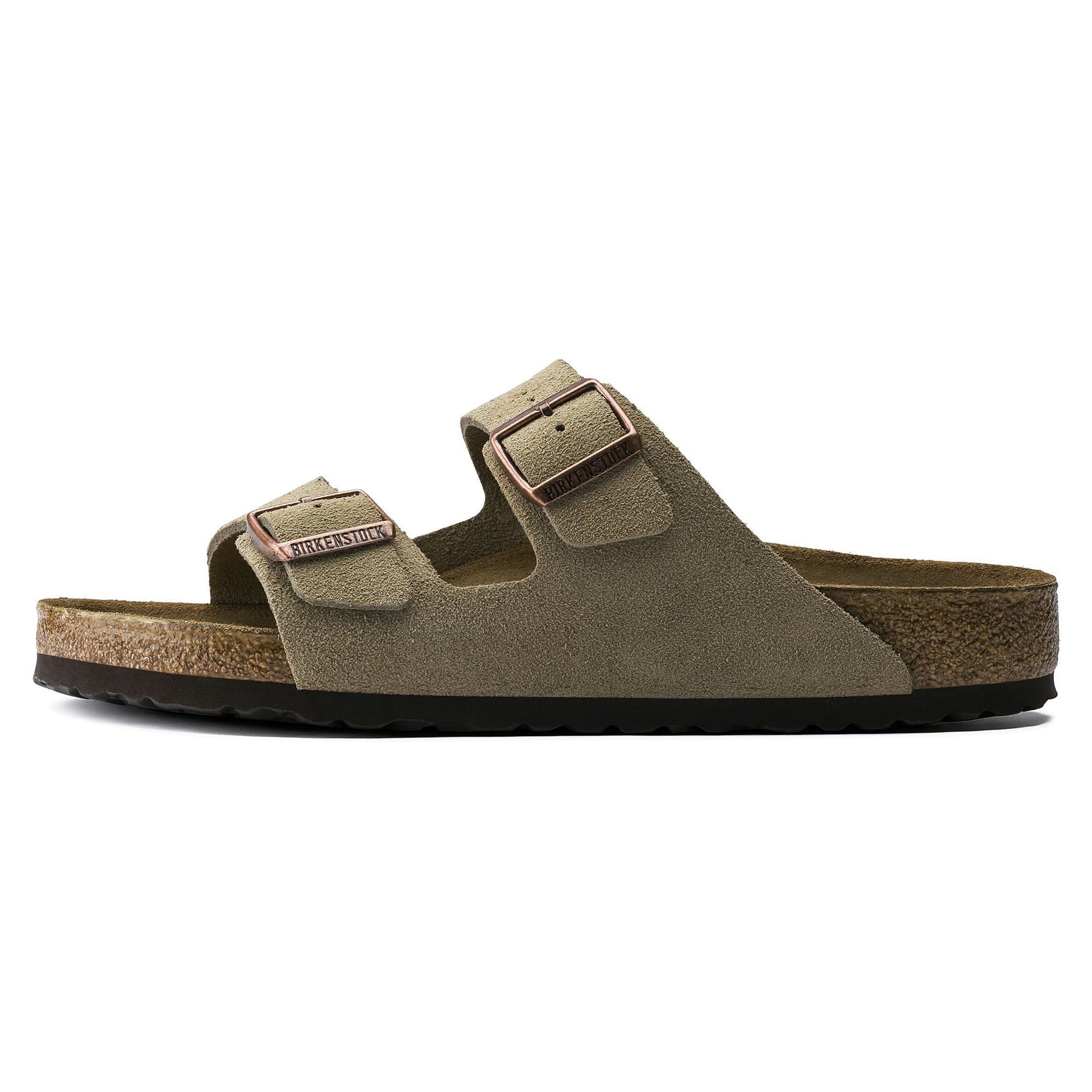 Birkenstock Suede Sandals in Sage Green Serenity