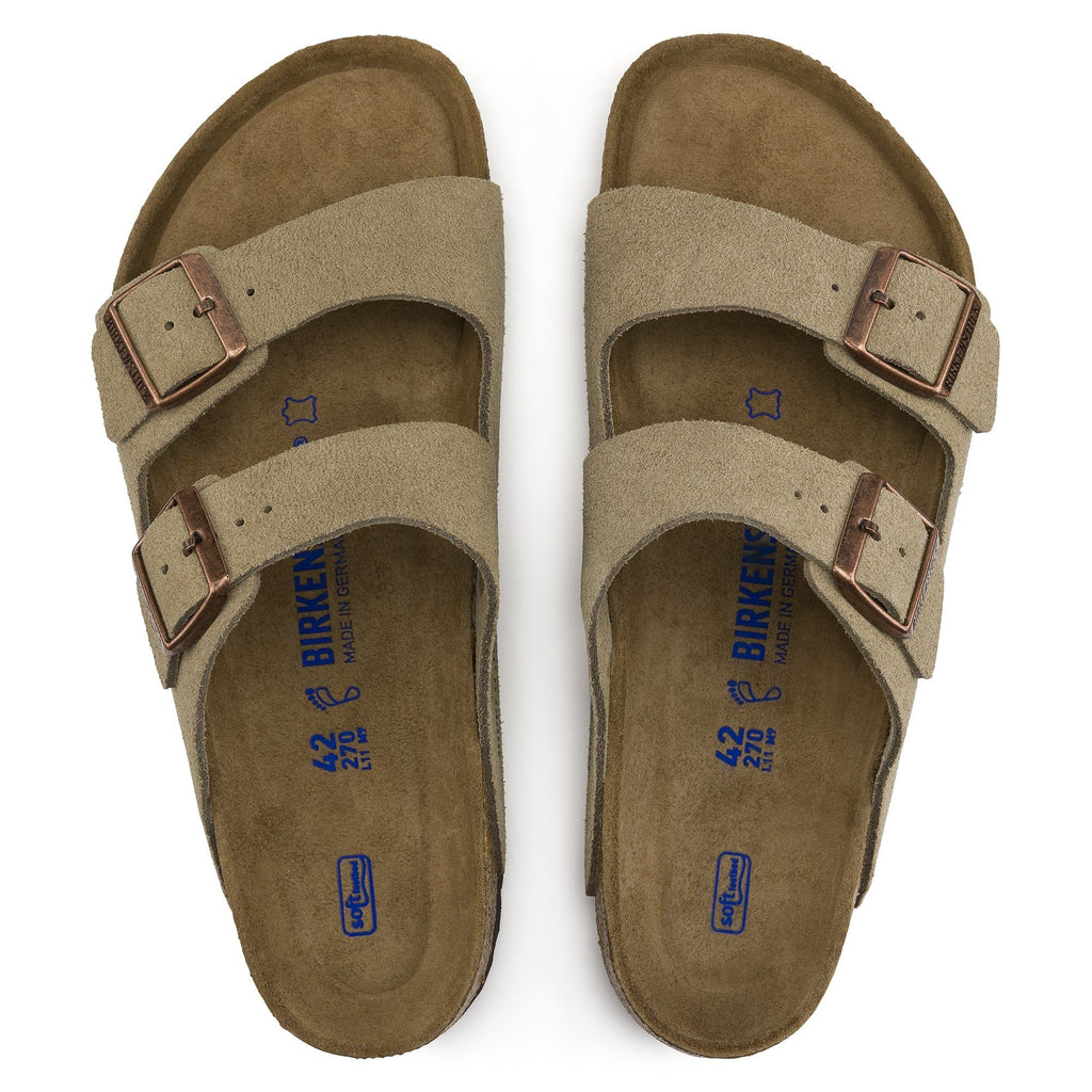 Birkenstock Suede Sandals in Sage Green Serenity