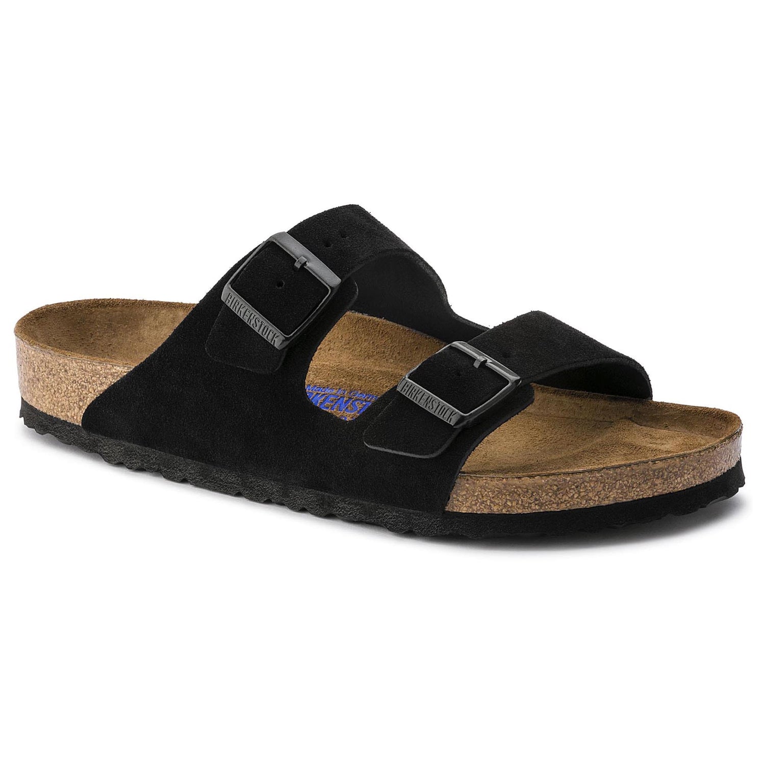 Birkenstock Luxurious Suede Sandals in Midnight Black