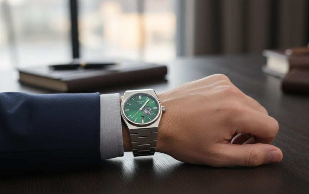 TISSOT Enchanted Emerald Luxe PRX Precision Watch