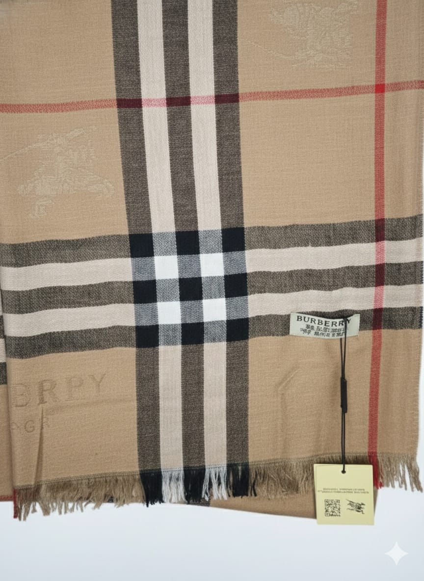 Burberry Classic Check Wool Scarf