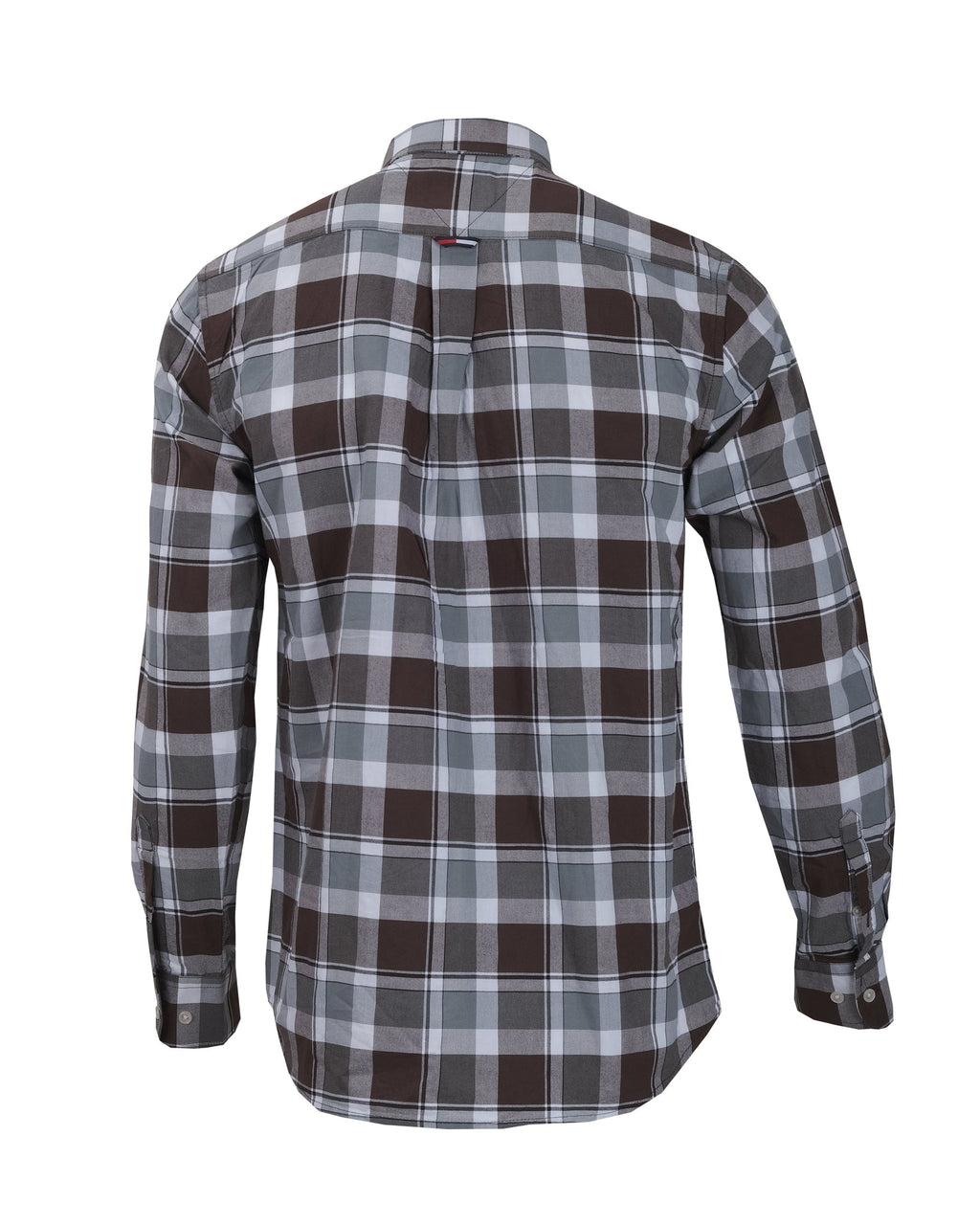 TOMMY HILFIGER Urban Slate Plaid Classic Fit Long Sleeve Button-Down Shirt