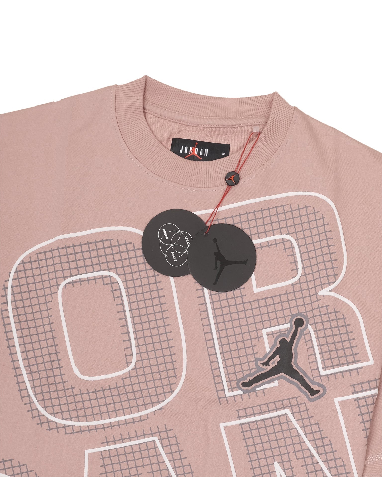 JORDAN Blush Quartz Oversized Graphic Basketball Tee