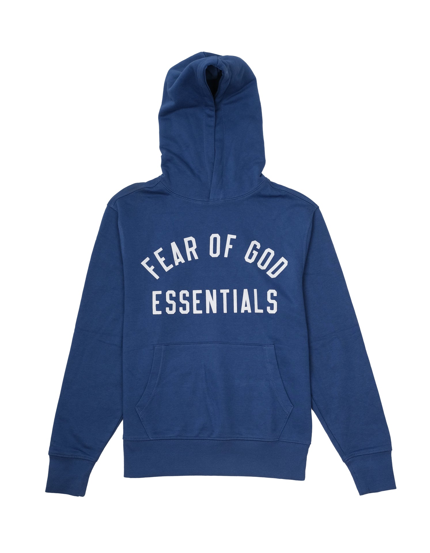 FEAR OF GOD Essentials Deep Ocean Classic Fit Logo Pullover Hoodie