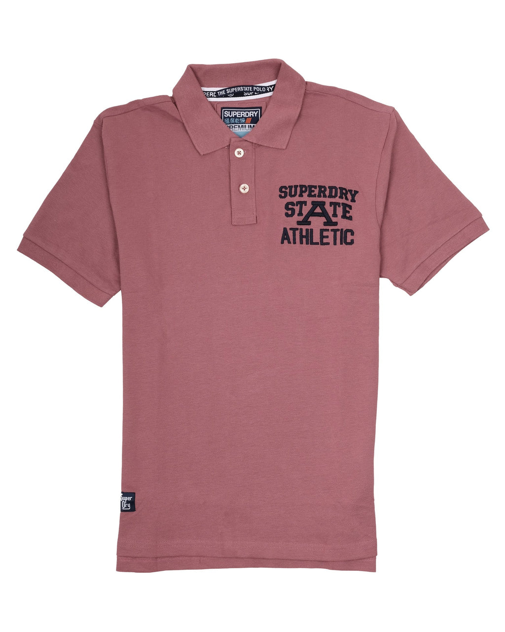 SUPERDRY Blush Petal Slim Fit Athletic Logo Polo Shirt