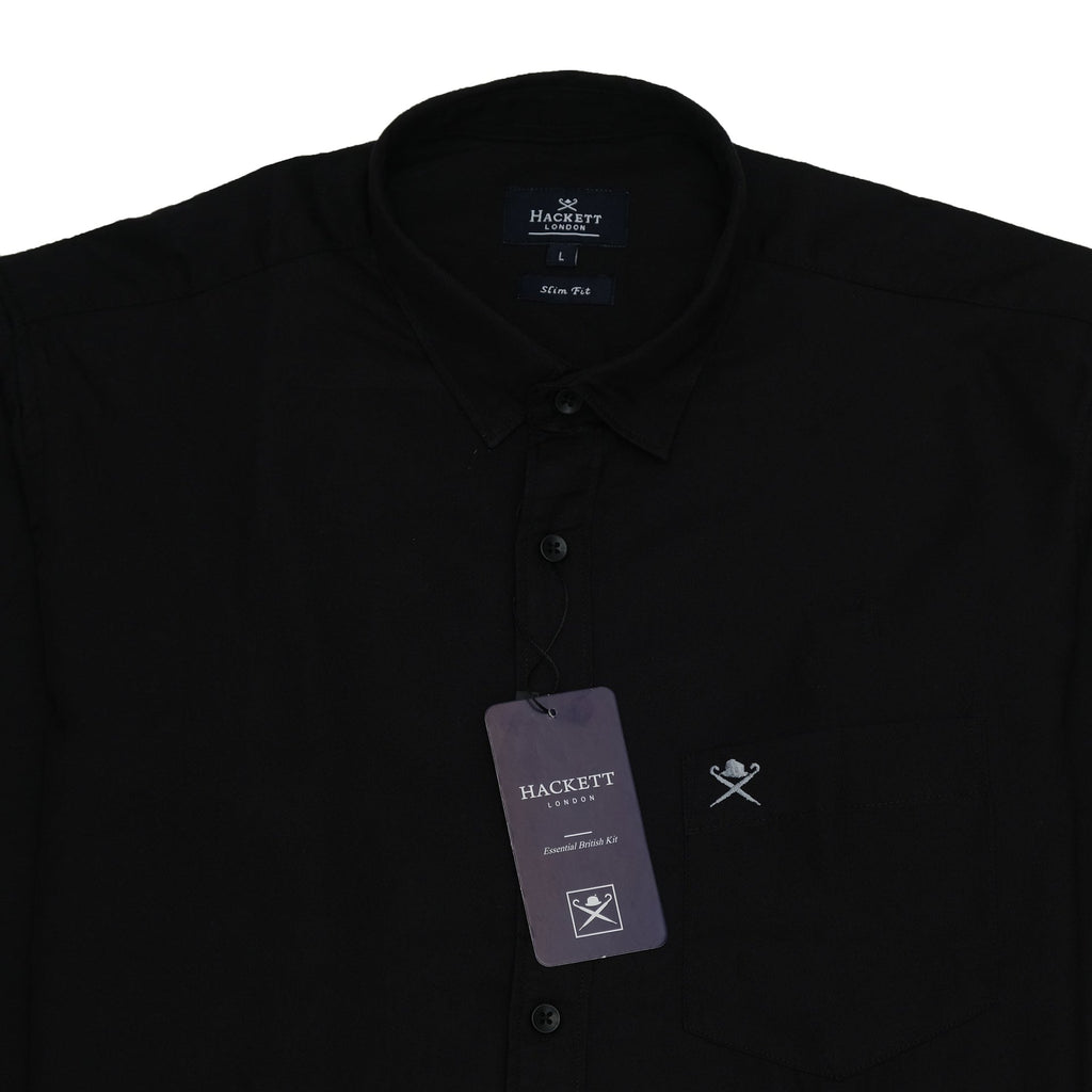 HACKETT LONDON Midnight Noir Slim Fit Long Sleeve Shirt