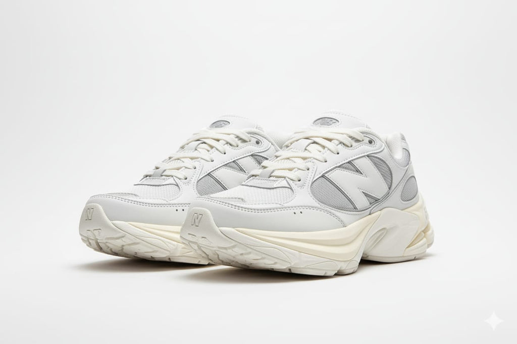 New Balance 550 Retro Runner Sneakers in Light Grey