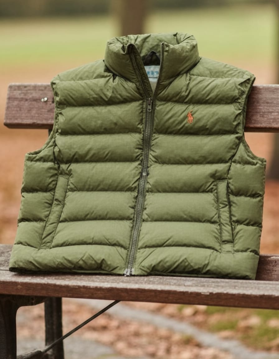 POLO RALPH LAUREN Enchanted Fern Contemporary Fit Lightweight Puffer Vest