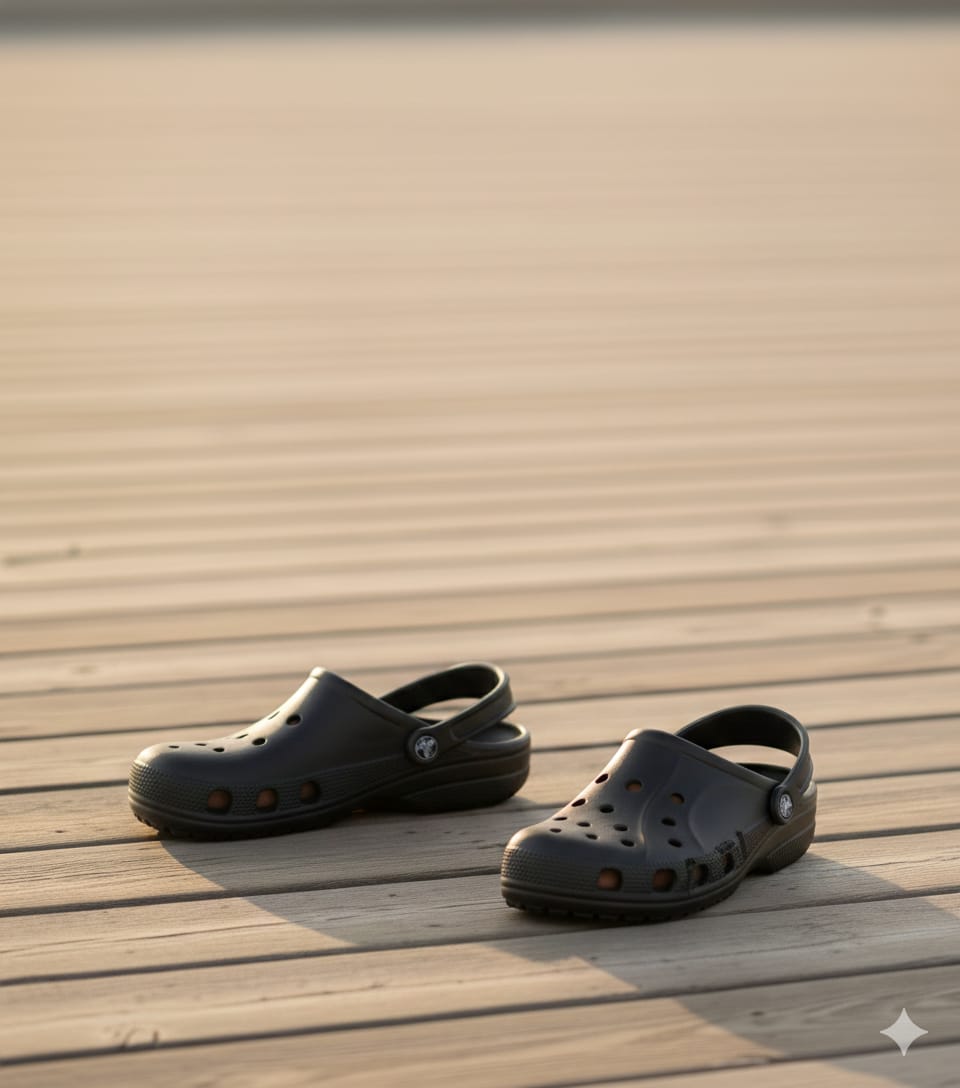 Crocs Classic Clogs - Black Comfort Footwear