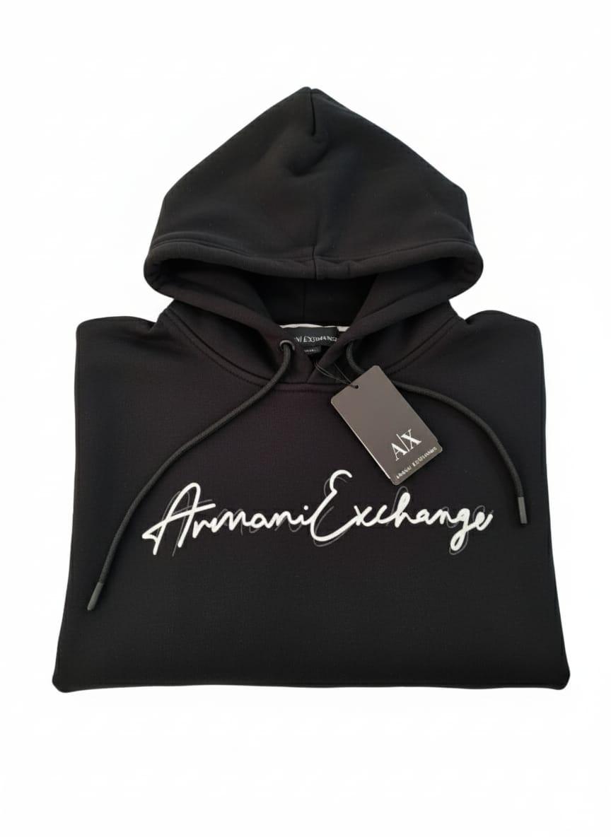 ARMANI EXCHANGE Twilight Plum Urban Fit Signature Hoodie