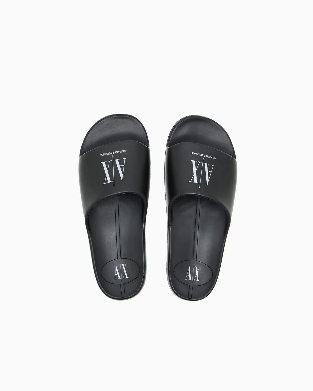 A|X ARMANI EXCHANGE Shadowed Ember Sleek Luxe Slide Sandals