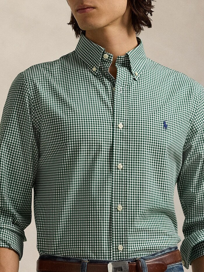 Polo Ralph Lauren Classic Fit Gingham Shirt in Enchanted Forest Green