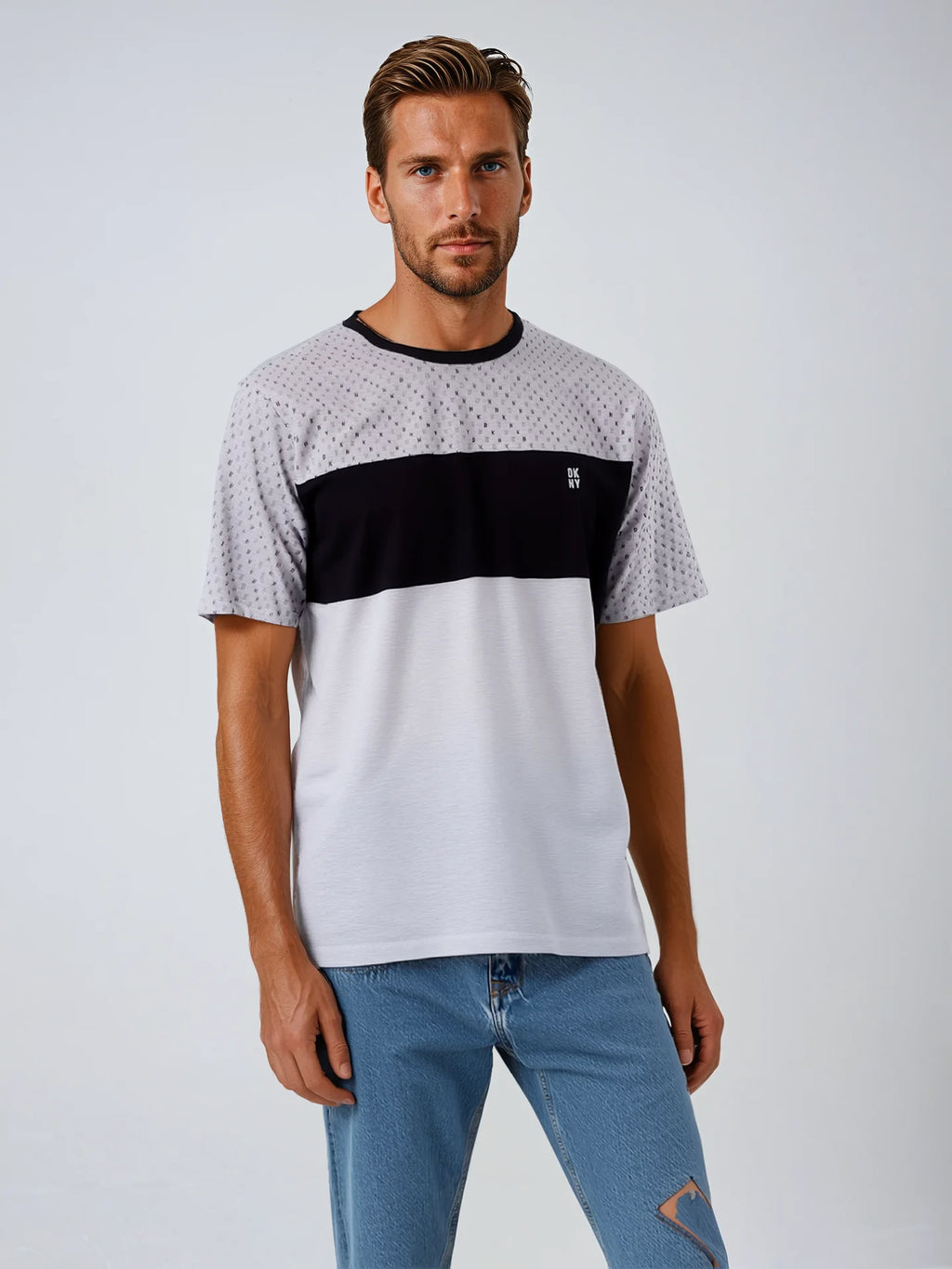 DKNY Urban Slate Slim Fit Short Sleeve Graphic Tee