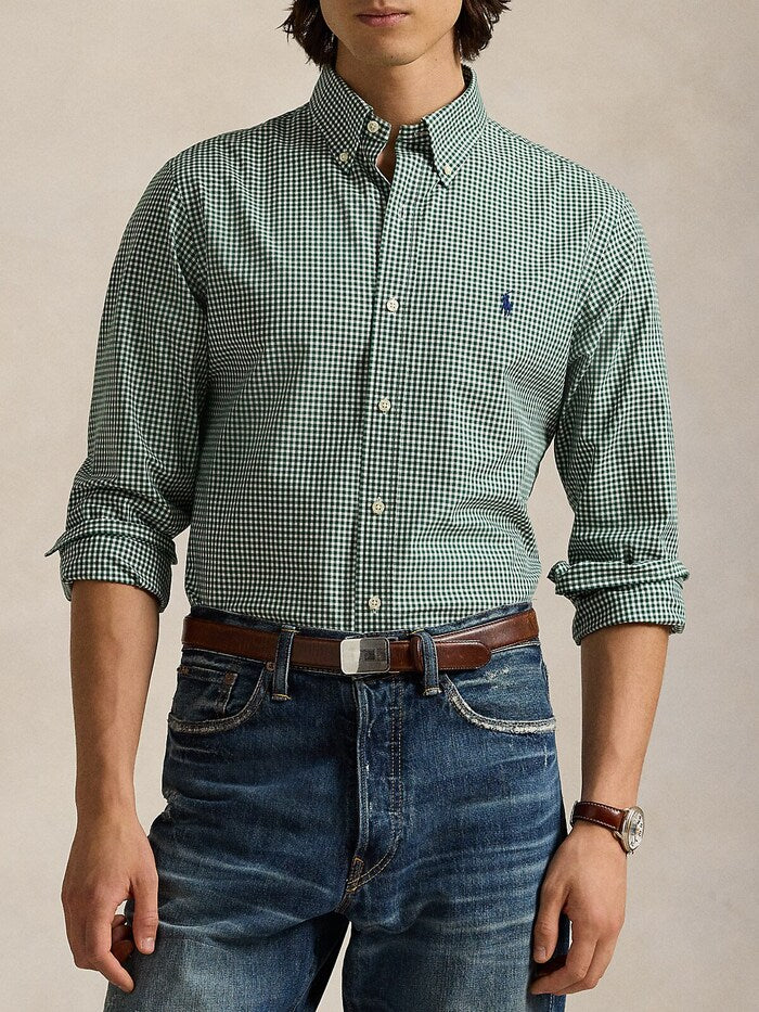 Polo Ralph Lauren Classic Fit Gingham Shirt in Enchanted Forest Green