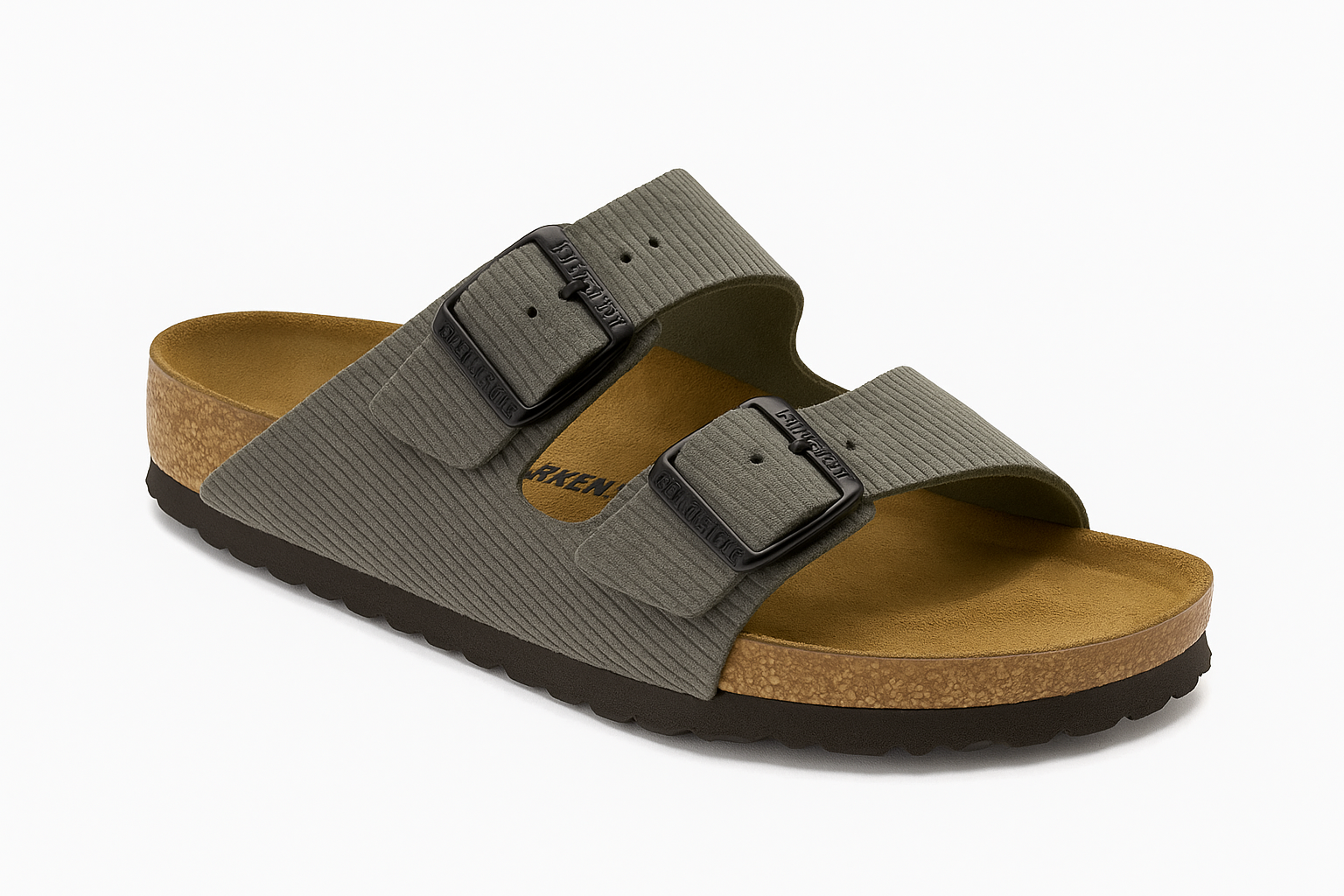 BIRKENSTOCK Enchanted Sage Luxe Footbed Slide Sandal