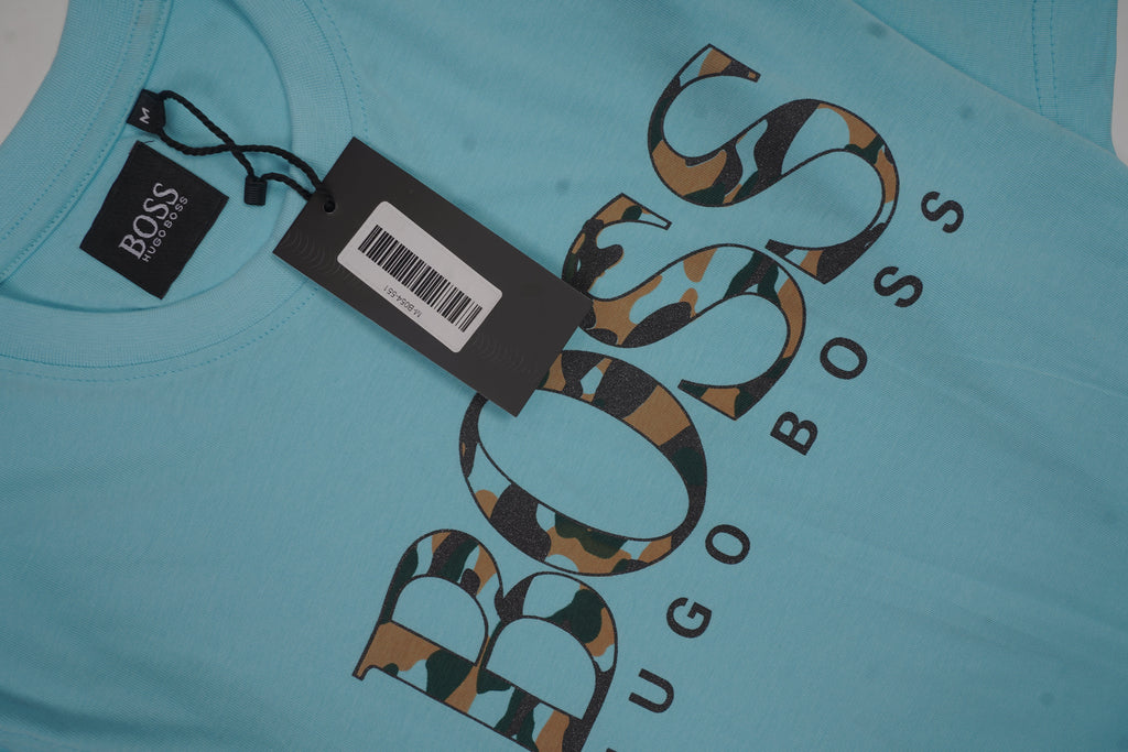 BOSS Serene Aqua Modern Fit Short Sleeve T-Shirt