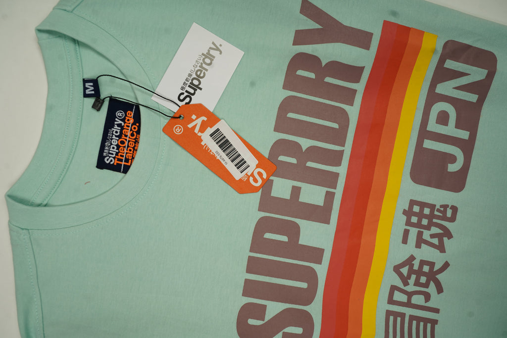 SUPERDRY Serene Aqua Relaxed Fit Short Sleeve T-Shirt