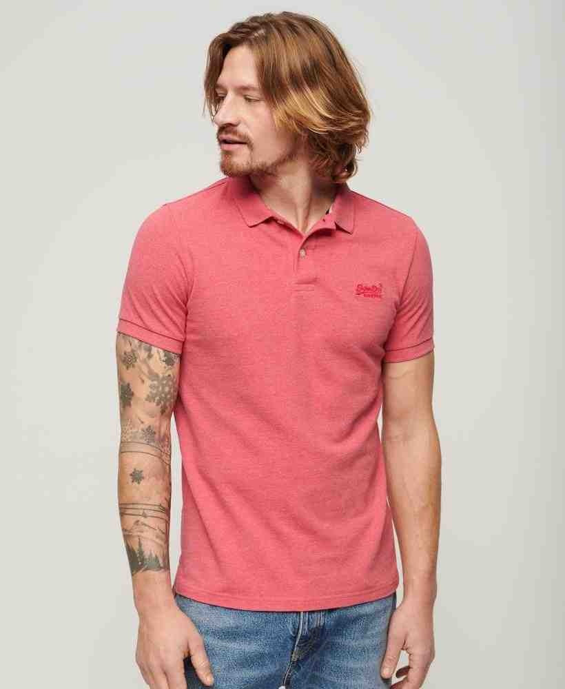 Superdry Soft Coral Classic Polo Shirt