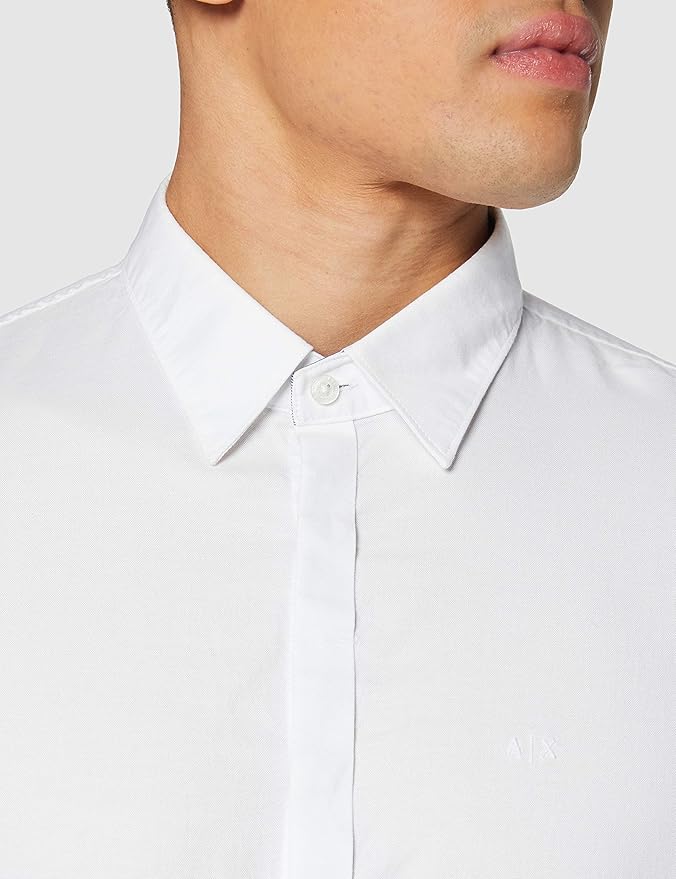 Armani Exchange Crisp Cotton Classic White Shirt