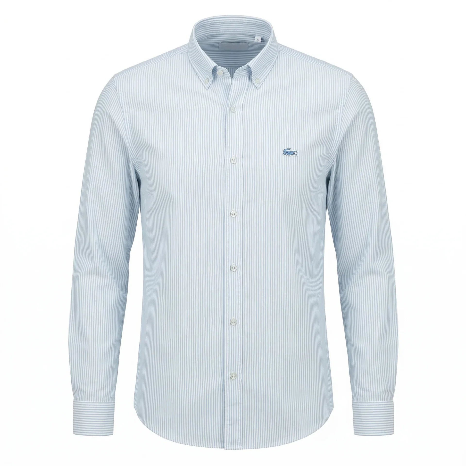 Lacoste Regular Fit Striped Button-Down Oxford Shirt