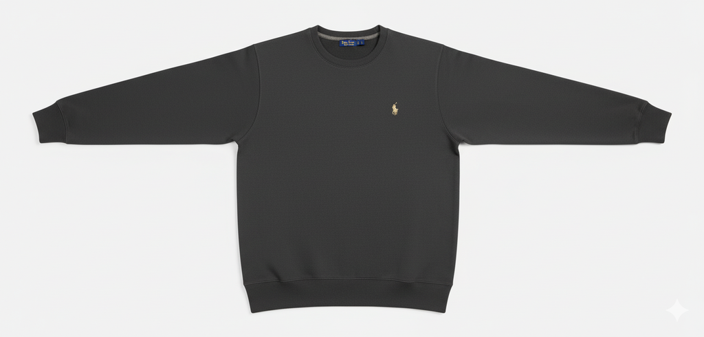 POLO RALPH LAUREN Mysterious Onyx Luxe Fit Crewneck Sweatshirt