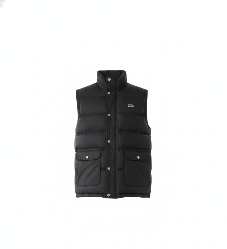 LACOSTE Twilight Ash Tailored Fit Puffer Vest