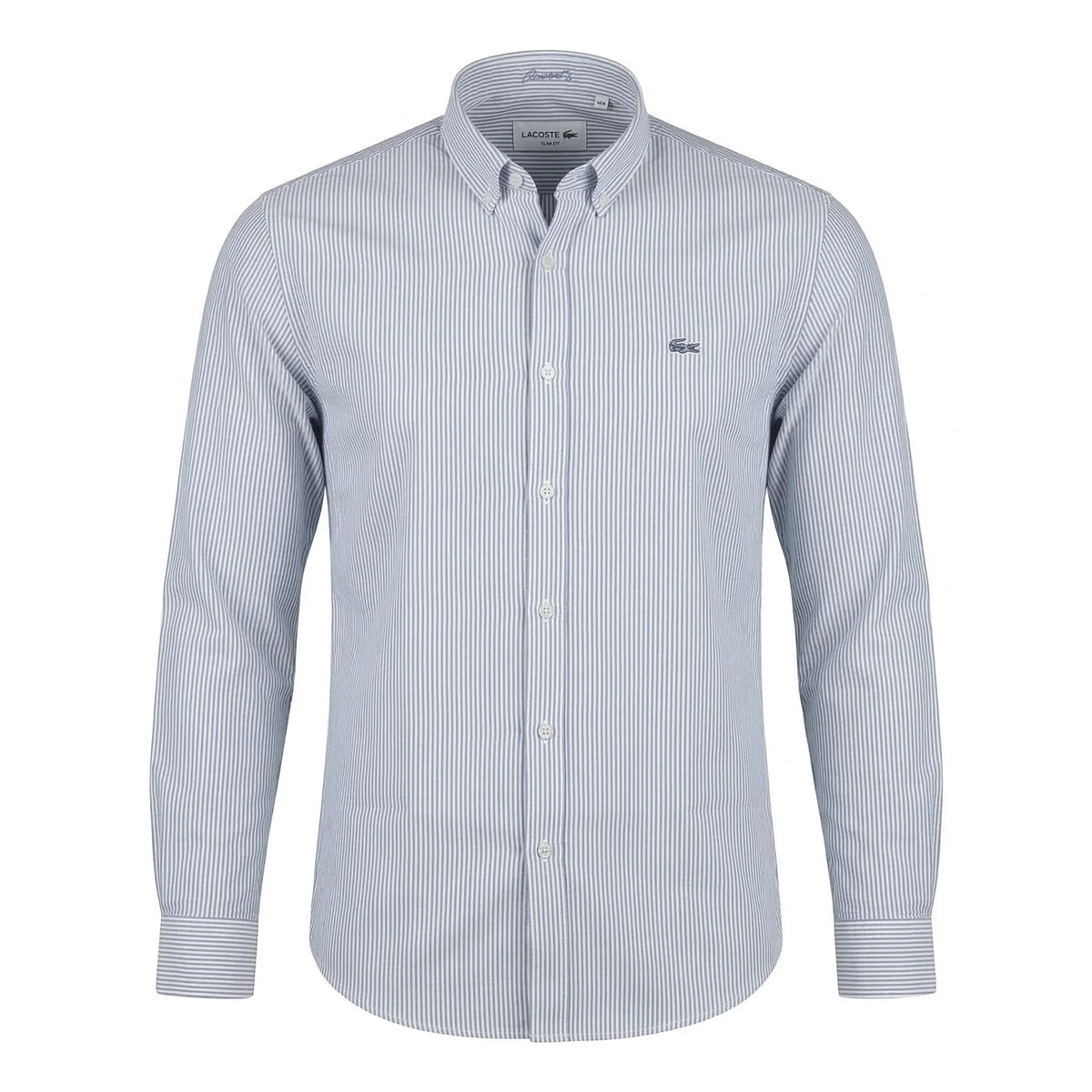 Lacoste Regular Fit Striped Button-Down Oxford Shirt